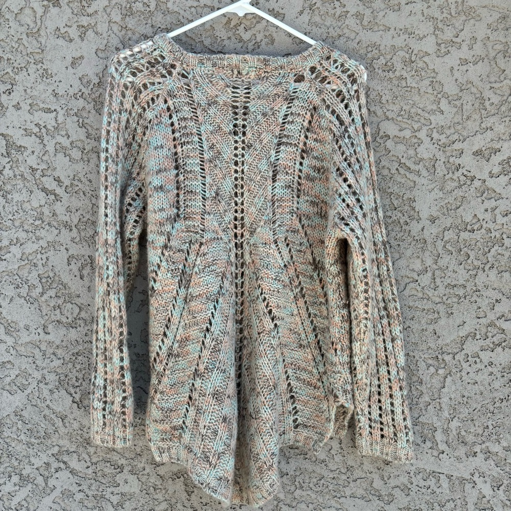 KERISMA Open Knit Long Sleeved Asymmetrical Sweater - Picture 2 of 9